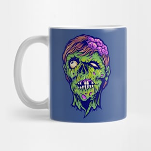 pink brain zombie Mug